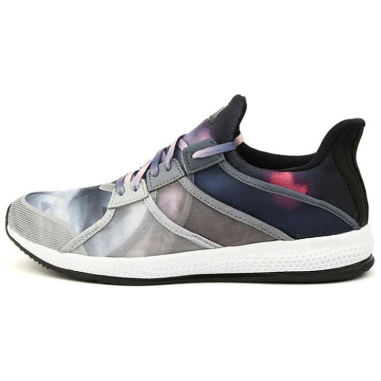 Adidas Gymbreaker Comfortable Versatile Shock Absorbing Durable Low Top Training Shoes Women Sneakers Gray Blue AQ5368