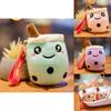 High Quality Bubble Tea Boba Cups Plush Key Chain Plush Toy For Birthdays