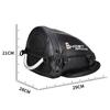 Motorcycle PU Leather Rear Seat Tail Bag Tool Bag Waterproof Carbon Fiber Color