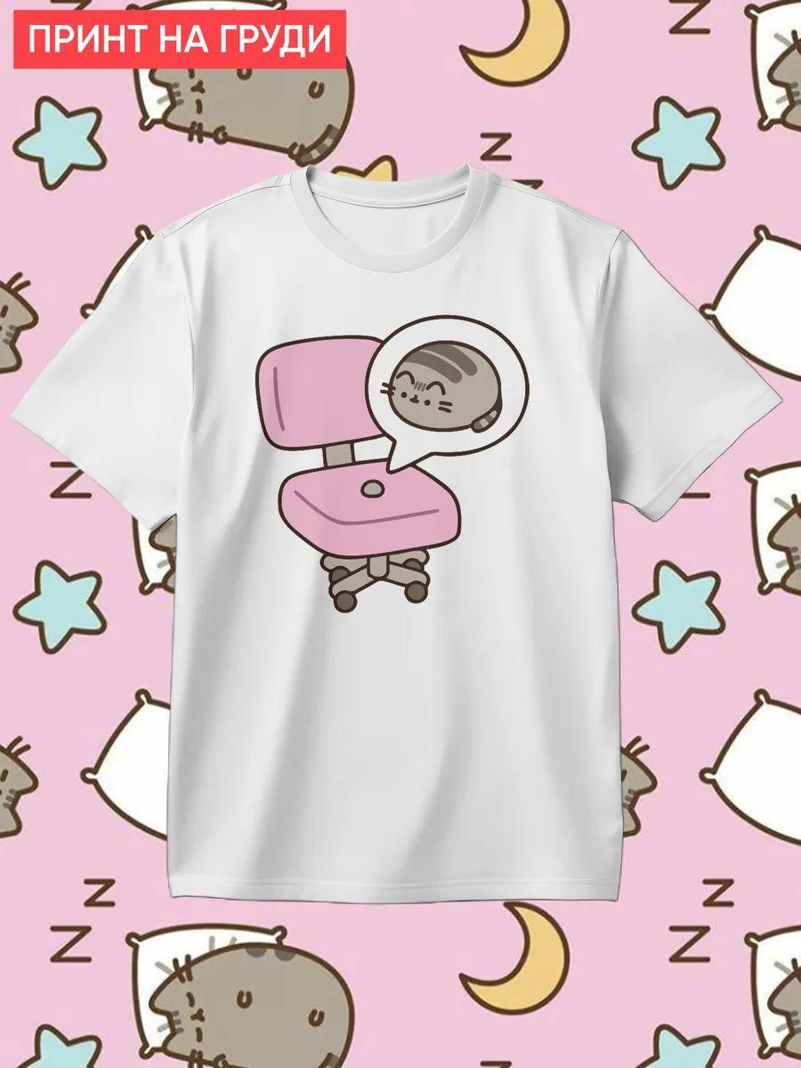 Футболка с надписью  Толкаюсь на розовом стуле  M