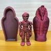 3D Printed Toy Model Mummy Decorative Gifts Egyptian Pharaoh Decorative Ornament Realistic Movable Mummy + Sphinx Set