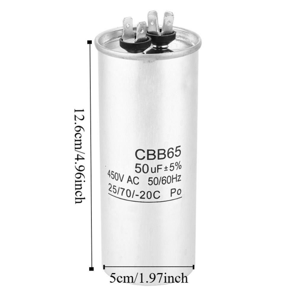 450V CBB65 Capacitor Aluminum Round Electrolytic Capacitor  Industrial Equipment
