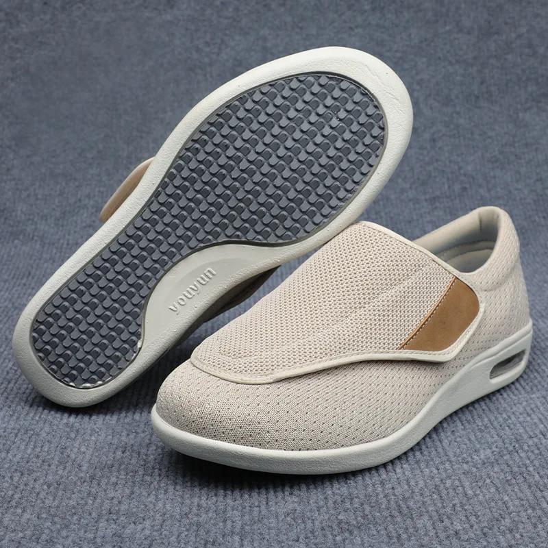 TWBEB Senile Orthopedics Wide Feet Swollen Women Shoes Thumb Eversion Adjusting Soft Comfortable Diabetic Shoe Men Walking Shoes