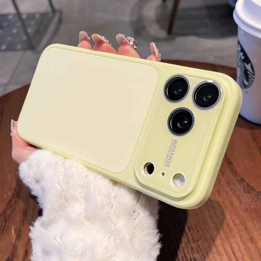Macaron Color Liquid Silicone Case for iPhone 17 Pro 16 17 15 13 14 12 Pro Max Coque Camera Protector Large Window Matte Cover