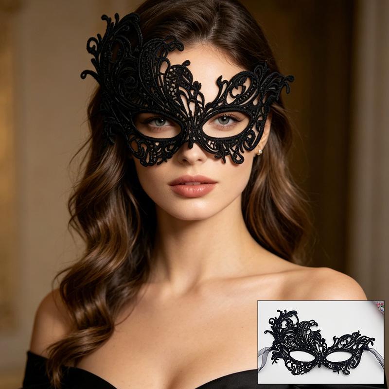 Retro Lace Phoenix Masquerade Mask for Halloween Parties