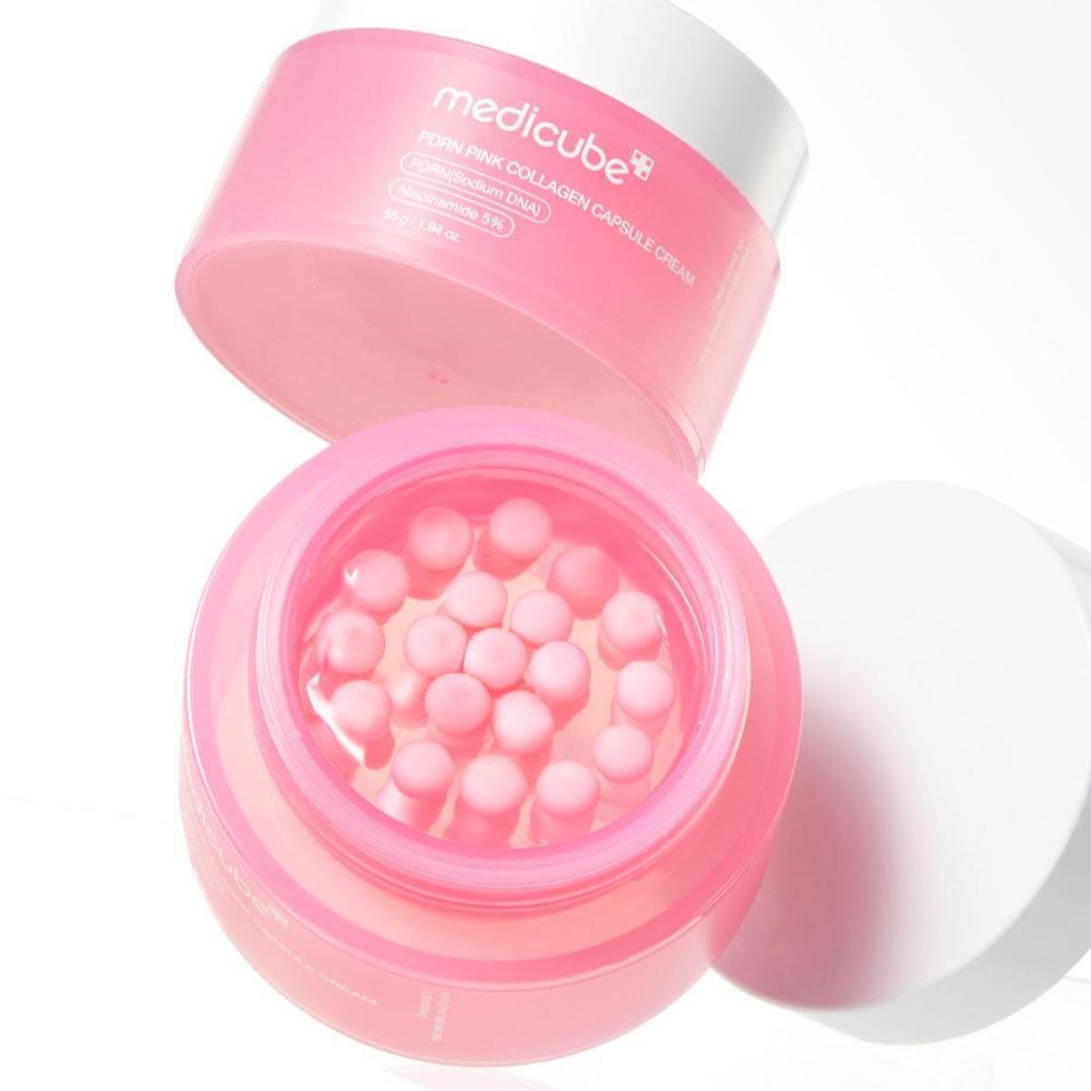

Крем-капсулы с розовым коллагеном Medicube PDRN(55г) – Антивозрастной увлажняющий крем с ДНК лосося, ниацинамидом и мультигиалуроновой кислотой