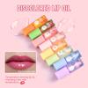 7-teiliges nährendes Lippenöl-Set angereichert mit Fruchtextrakten und botanischen Ölen für Feuchtigkeit und subtilen Glanz Perfekt für die Lippenpflegeroutine