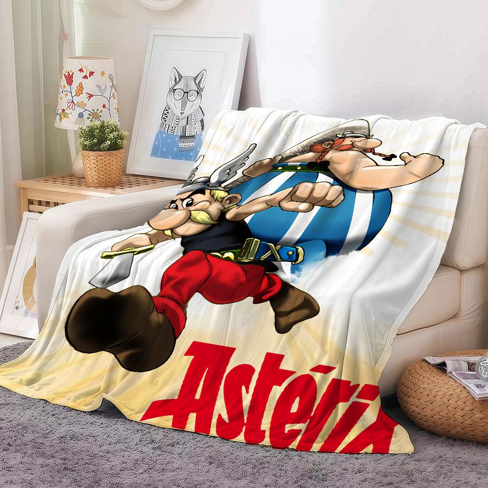 

Movie Classics A-Asterix And O-Obelix Vs C-Caesar Blanket Warm And Soft Suitable For Bedroom Living Room Sofa Bed Office Travel 40x50in
