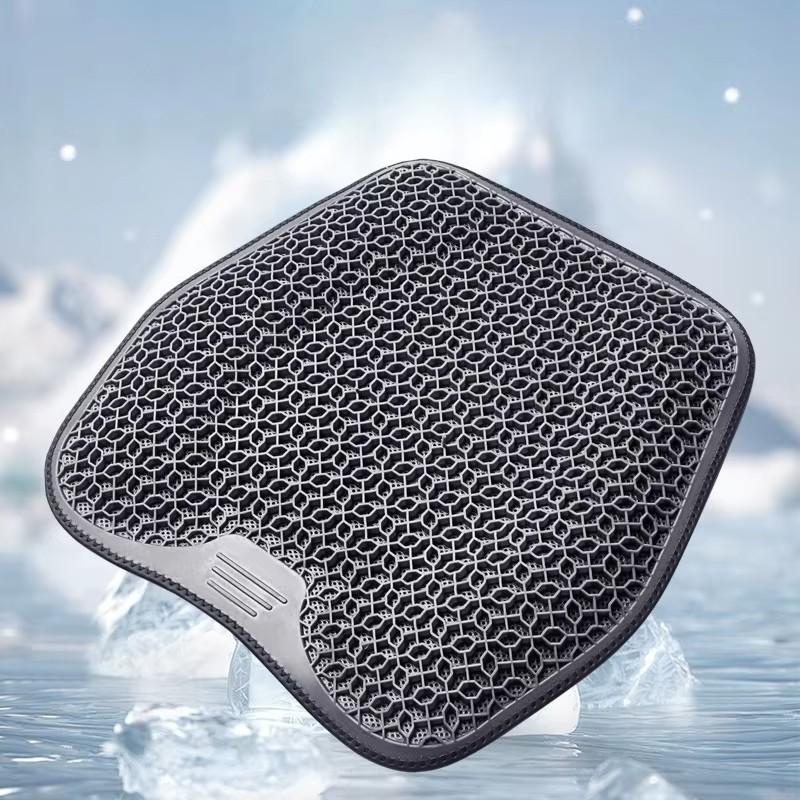 Honeycomb Design Gel Cushion Breathable, Soft and Easy to Clean Provides Comfortable Support Elastic Gel Car Seat Cushion
