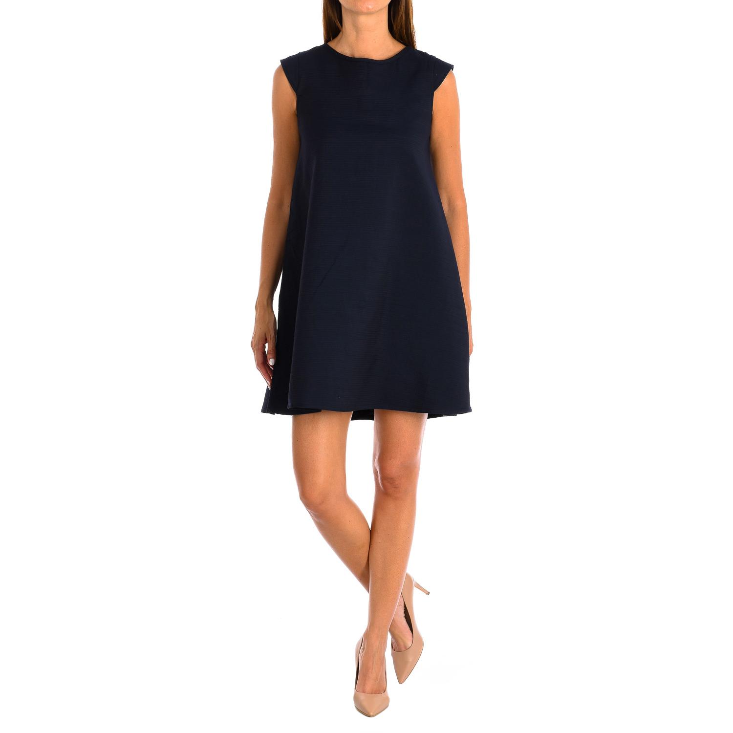 

Платье с короткими расклешенными рукавами и круглым вырезом 9064 для женщин