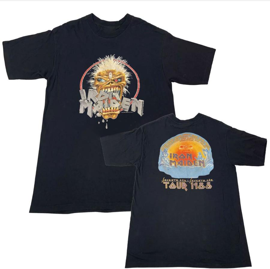 Ron Maiden 1988 Tour T-Shirt – Seventh Son Eddie Single Stitch Band Tee