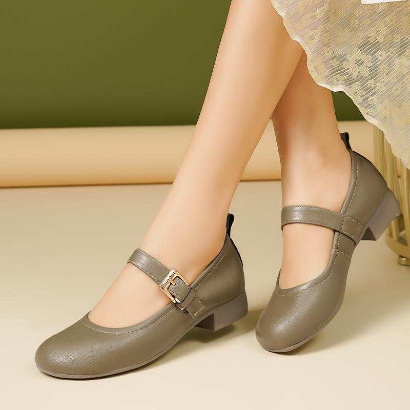 Fashion AIYUQI Women's Mary Jane Shoes Spring 2025 New Genuine Leather Girls Shoes Anti Slip Fashion Women's Shoes