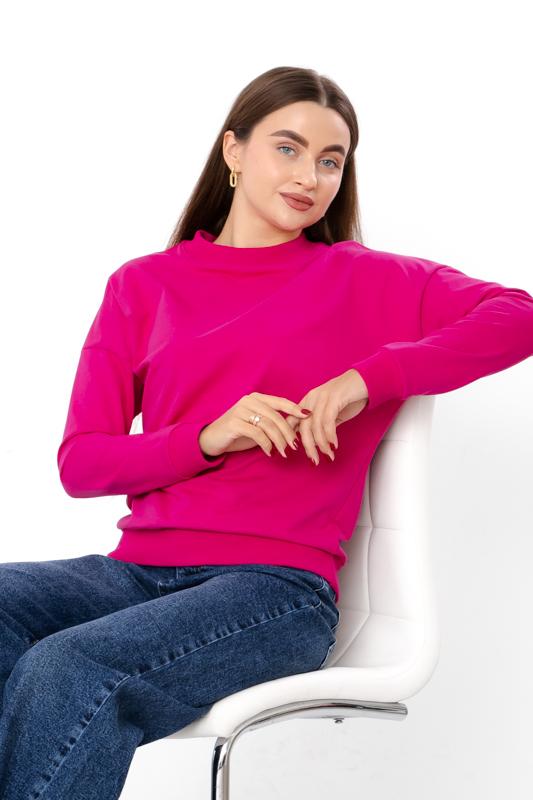 

Women’s Soft Pullover – Warm, Breathable & Versatile Style, Any Season, 8175-057 HC M малиновий колір