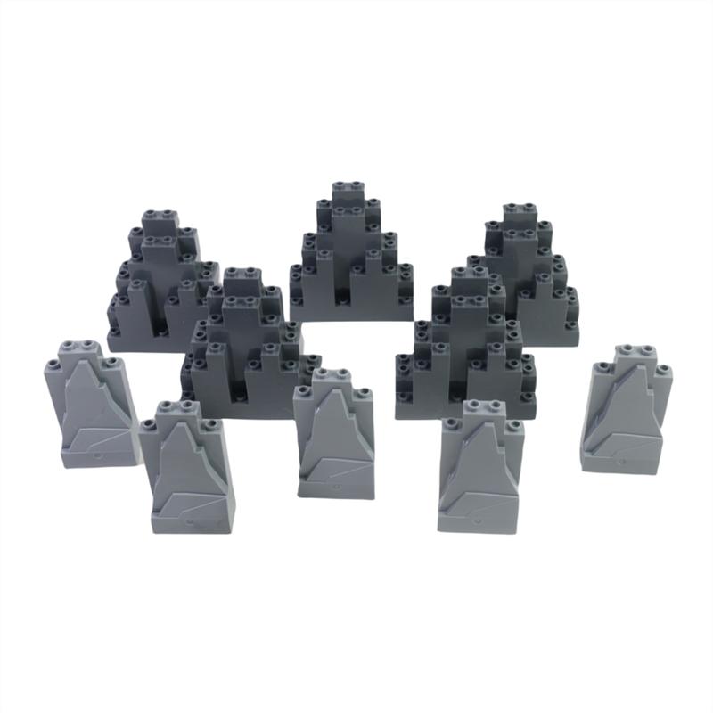 Interesting Toys Building Blocks Set Moc 10Pcs Mountains Hills Diy Accessories Sea Construction Model Bricks Decoration Scene Kids Birthday Gifts