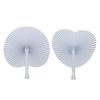 Durability Folding Paper Fan Heart Shape Painting Fan Festival Hand Fans for Creating Romantics Ambiances