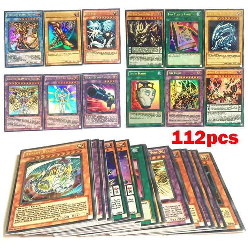 Premium 112pcs Yugioh Game Cards Set With Multi Color Designs For Kids Fans