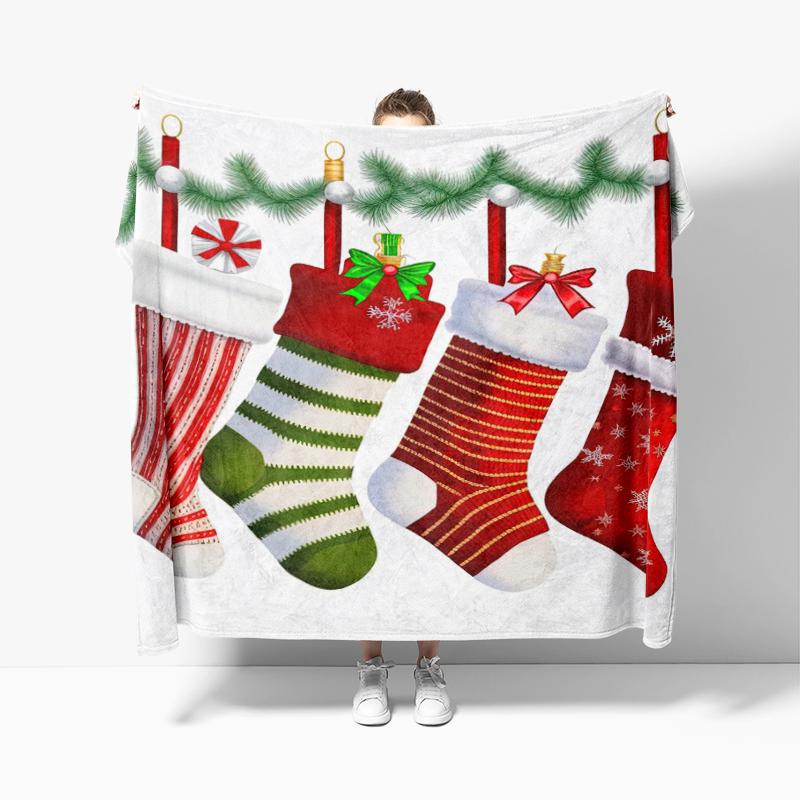 Wohndekoration Plüsch Überwurf Sofadecke Tagesdecke Bett flauschig weiche Decken Dekor Plaid Modern Halloween Frohe Weihnachten Winter