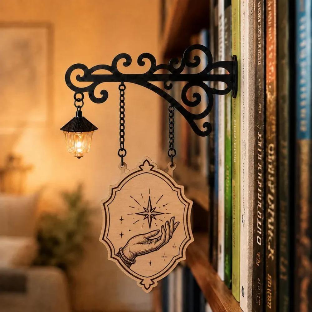 Decorative LED Book Nook Lamp Warm White Light Pumpkin Ghost Lantern Dorm Room