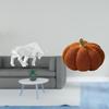 Modern Resin Bull Pumpkin Sculpture Abstract Collectible Ornament Decorative Figurine for Entryway