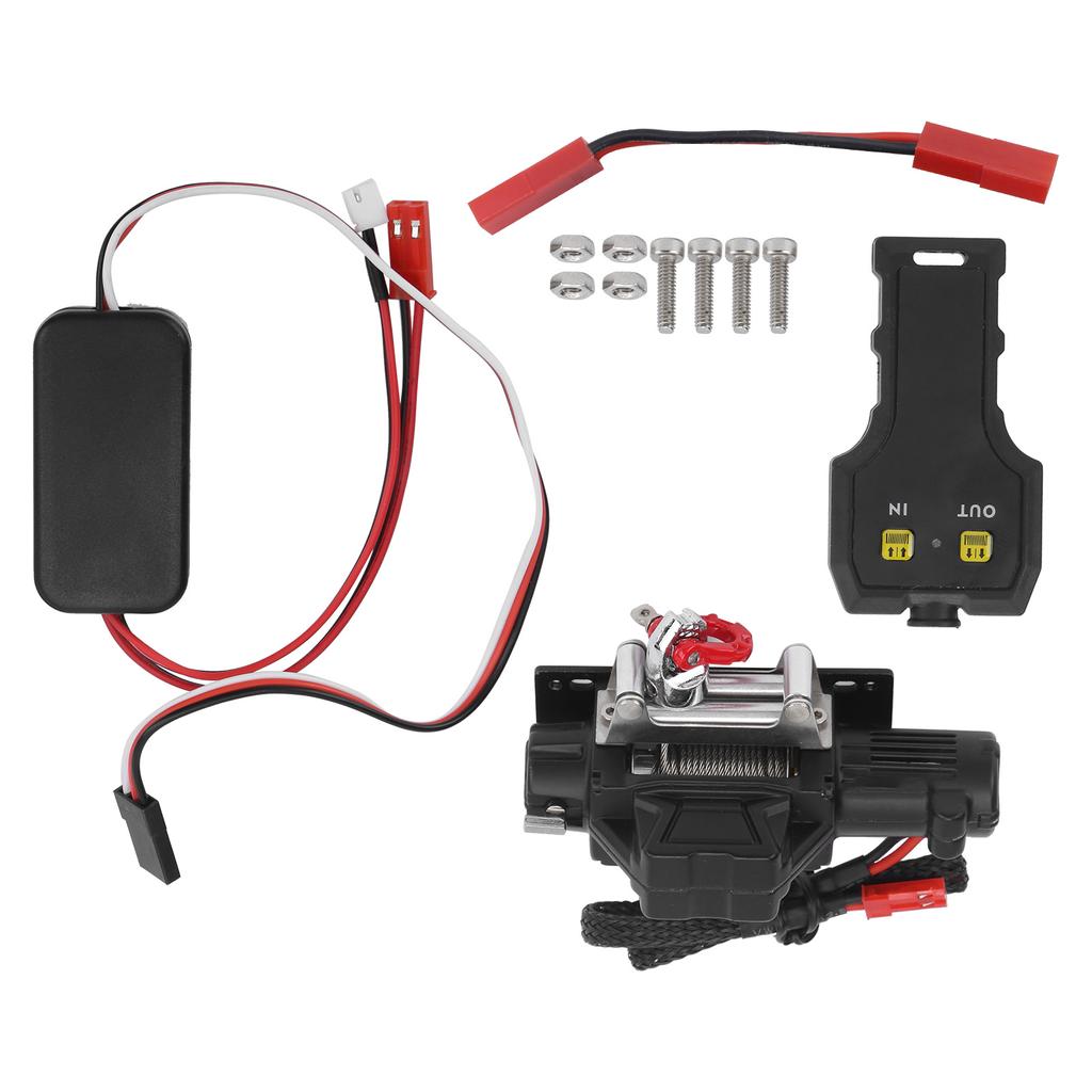 Automatic Winch with Handheld Remote Controler Single Motor Universal Winch for RC Car