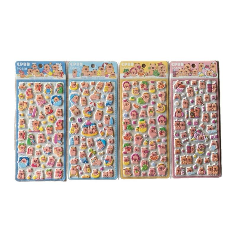 

Puffier Sticker Sheets Decorative Sticker Cute Small Sticker for Kids & Adults, Reusing Tiny Sticker for Scrapbooking 1