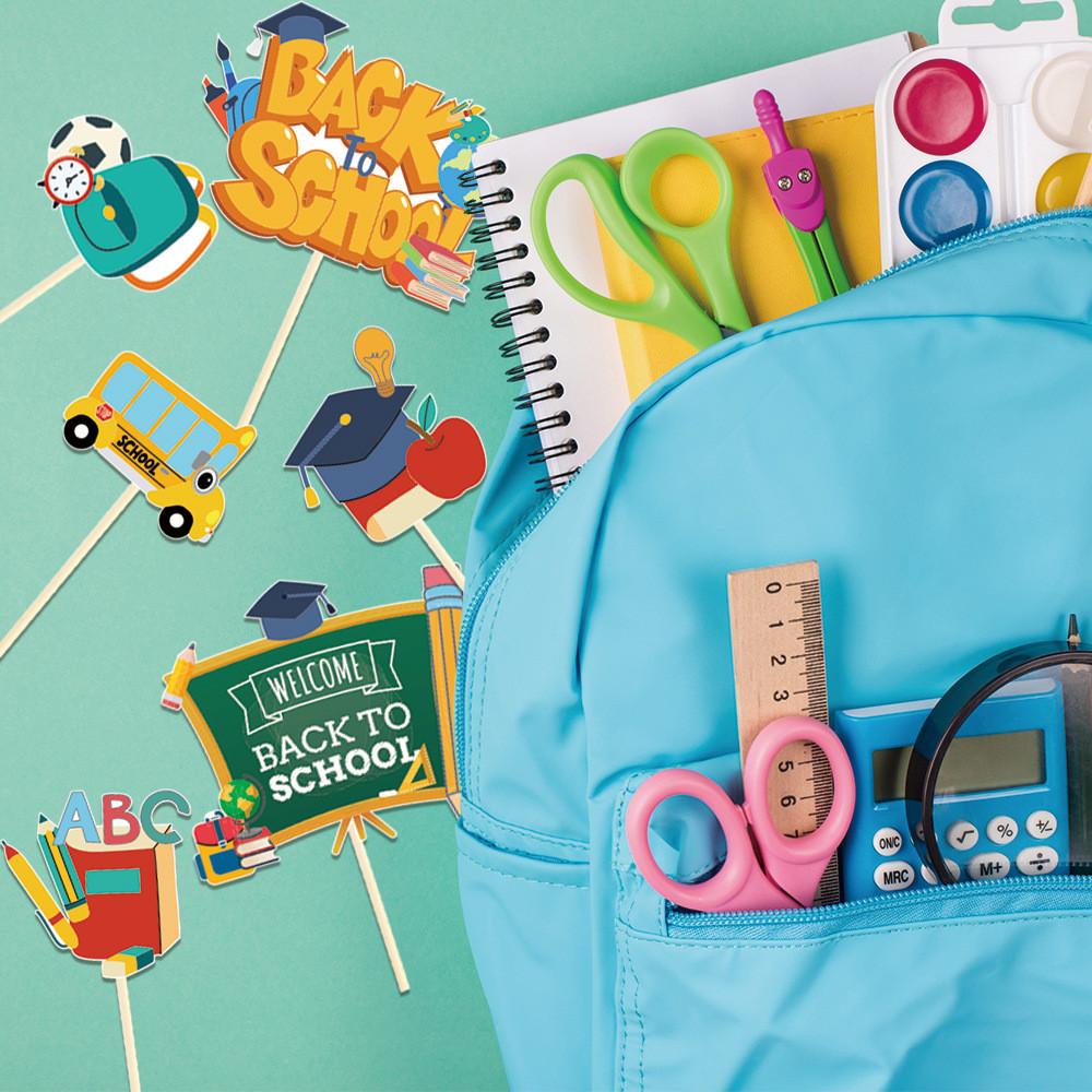 To School Back Season Theme Blackboard Newspaper Bag Pattern Paper Vase Plugin
