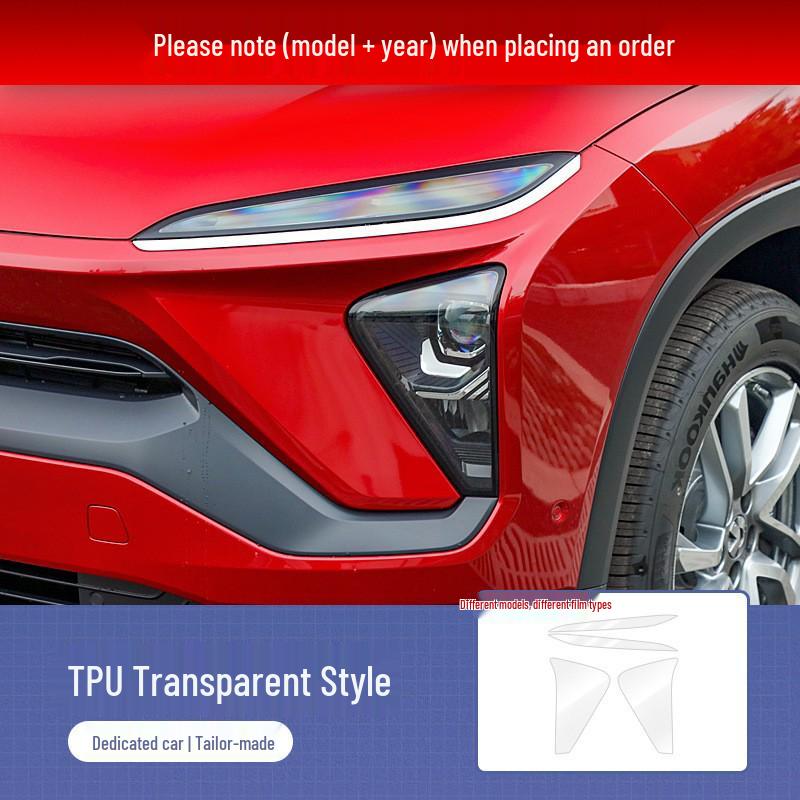 NIO ES7/ET5/ES6/ET7/ES8 Geräucherte Scheinwerfer TPU-Folie - Lichtgesteuerte Schutz- und Dekorative Abdeckung