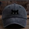 Sunscreen Cat Print Baseball Cap Peaked Cap Cotton Baseball Cap Casual Cartoon Baseball Hat  Summer