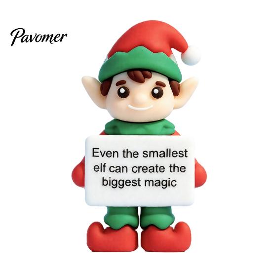 Mini Christmas Figurines 50Pcs Figurines, Santa Snowman Elf Gnome Ornaments, Gingerbread Man Deer Emotional Gift Bag Fillers for Holidays Support