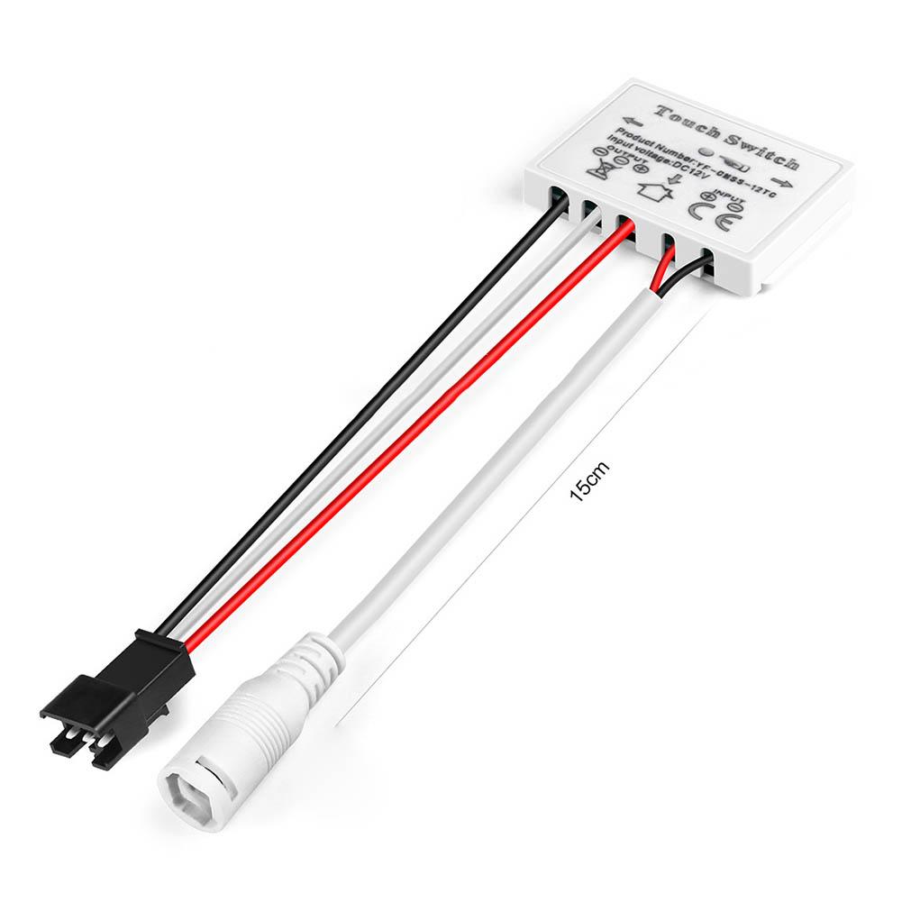 LED Mirror Light Touch Sensor Switch DC 12V 5A 60W Single Button Control Device