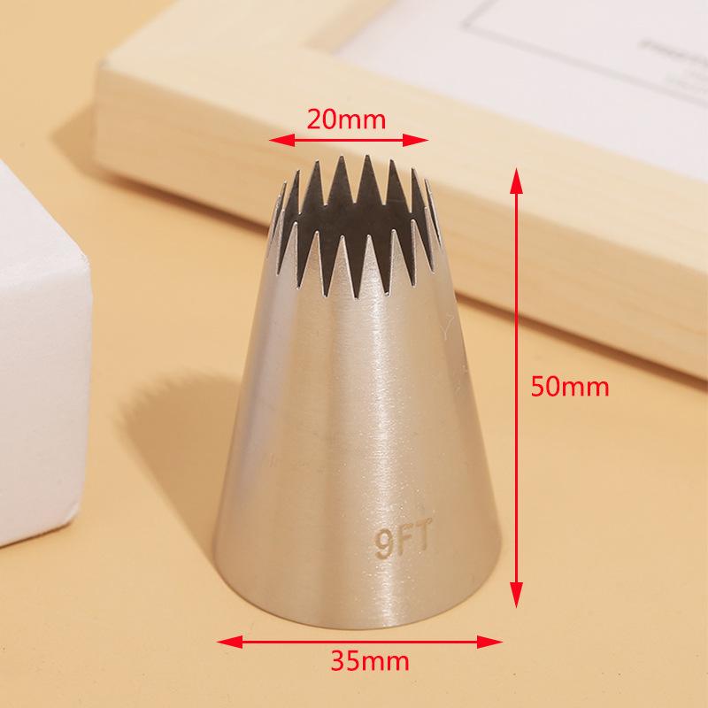 1Pcs 5Ft/ 7Ft/ 9Ft Stainless Steel Cream Cupcake Pastry Nozzles Cake Decorating Icing Piping Tips Baking Tools