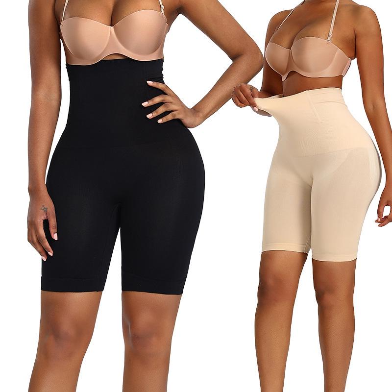Übergröße High-Waist Anti-Roll Bauchweg Shapewear Shorts