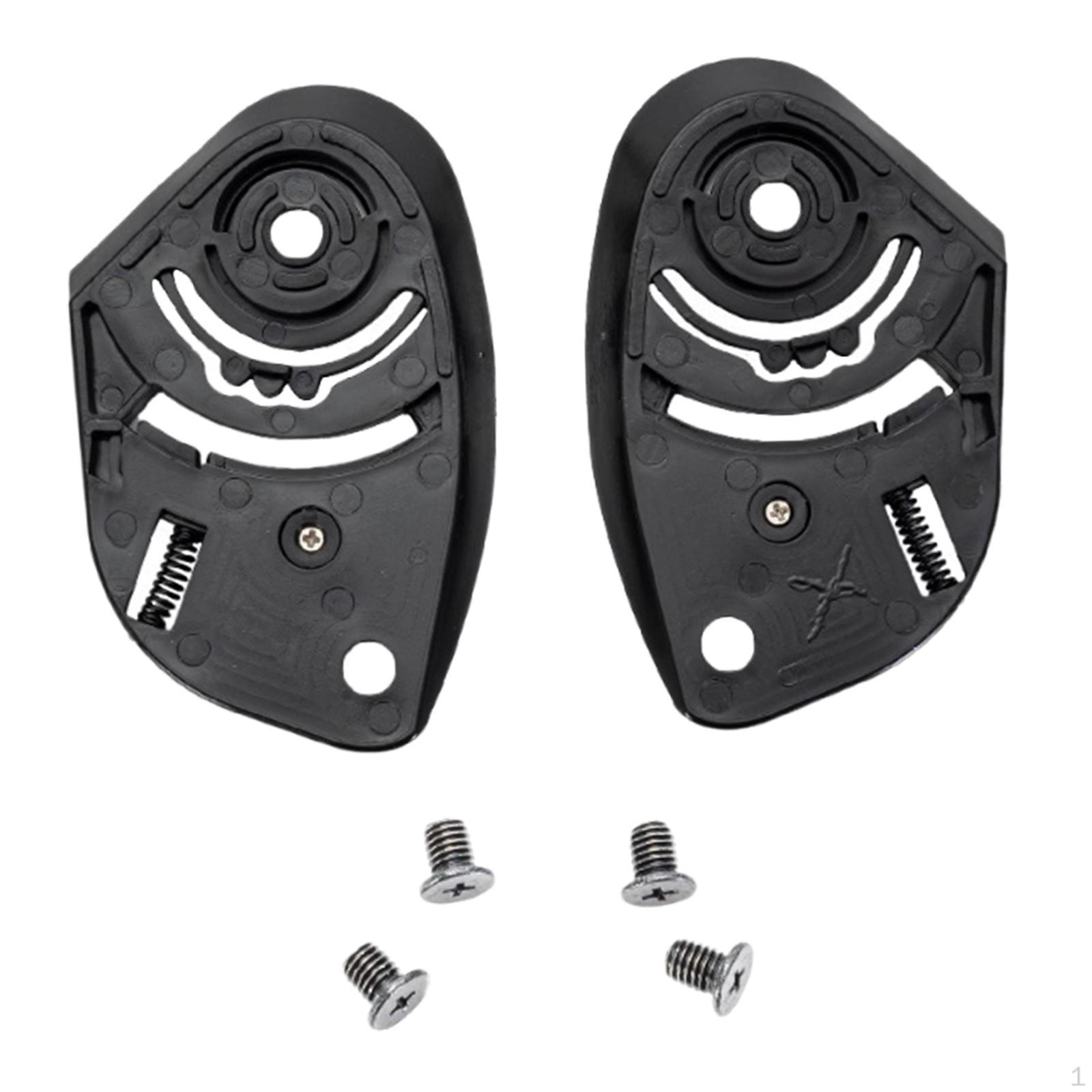 

Комплект из 2 шт. Замена основания шлема для Y-526 Запчасти для ремонта Черные боковые пластины визора Легко