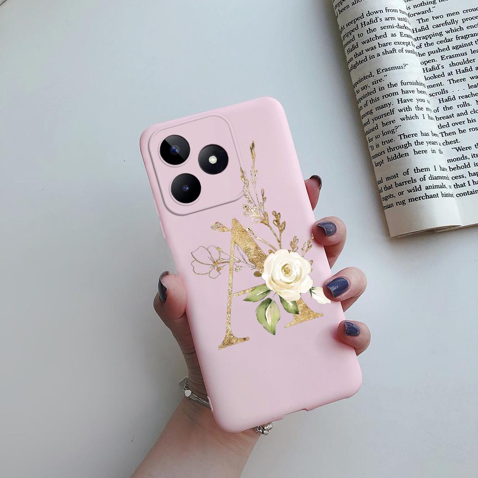For Realme C53 Case RealmeC53 Cover Soft Silicone Cute Letters Phone Case For Realme C53 2023 RMX3760 C 53 Narzo N53 Funda Capa