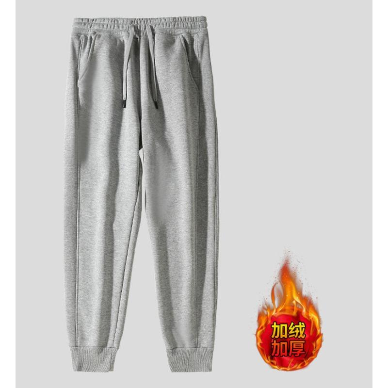 Autumn and winter fleece sweatpants men's and women's thickened Kehua cotton sweatpants thick thermal trousers casual and popular
