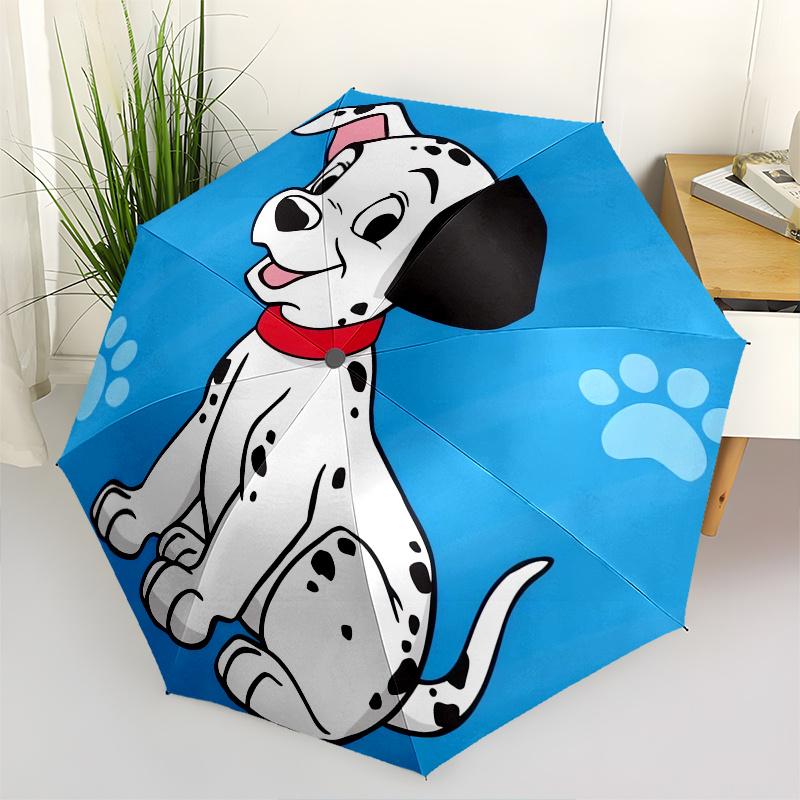 

Disney Dalmatian,Puppy Automatic Opening and Closing Umbrella Suitable for all occasion and business umbrella, unisex portable tri fold sm