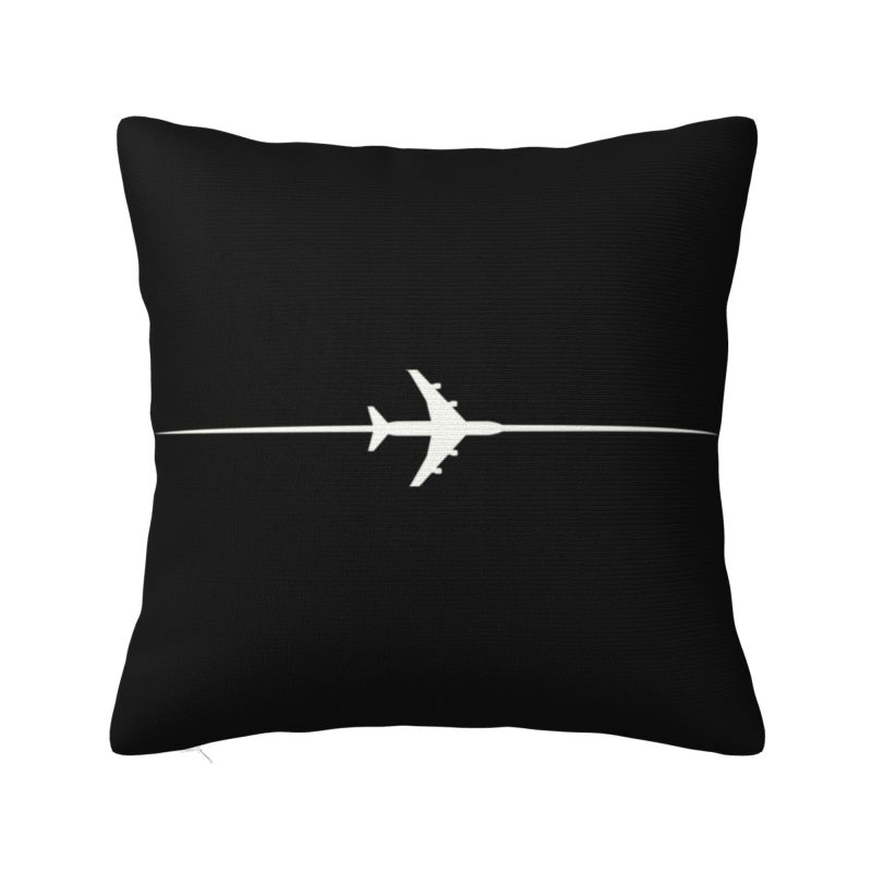 Boeing 777X Captain Stripes Pillow Bedroom Decoration Nordic Aviation Aviator Flight Pilot Cushions for Sofa Square Pillowcase