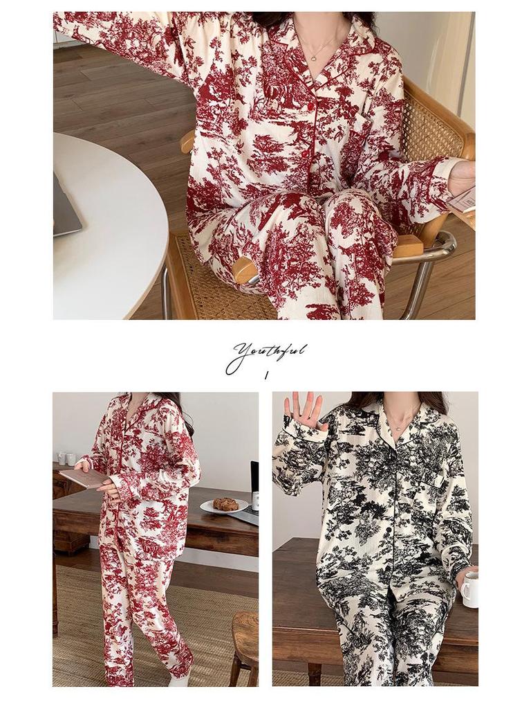 Women's French-Style Bunny Pajamas: Long-Sleeve, Spring/Autumn, Casual & High-End Home Suit