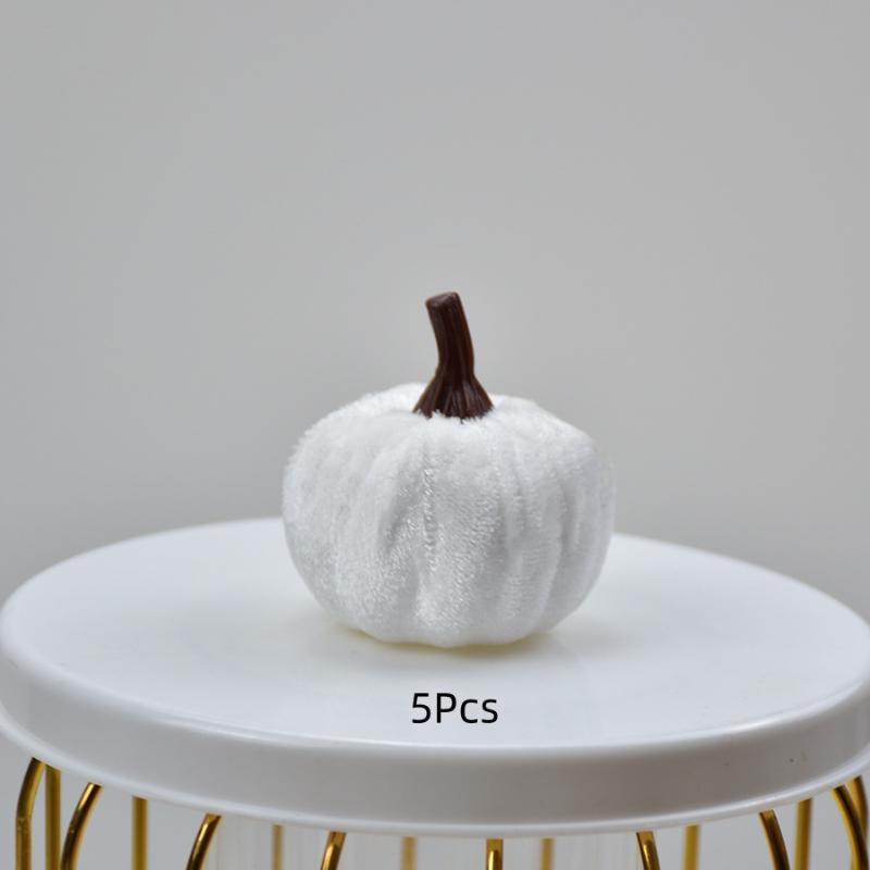 5/10Pcs Halloween Pumpkin Set 5Cm Artificial Pumpkin Decorations Halloween Party Foam Pumpkin Desktop Ornament Halloween Decor