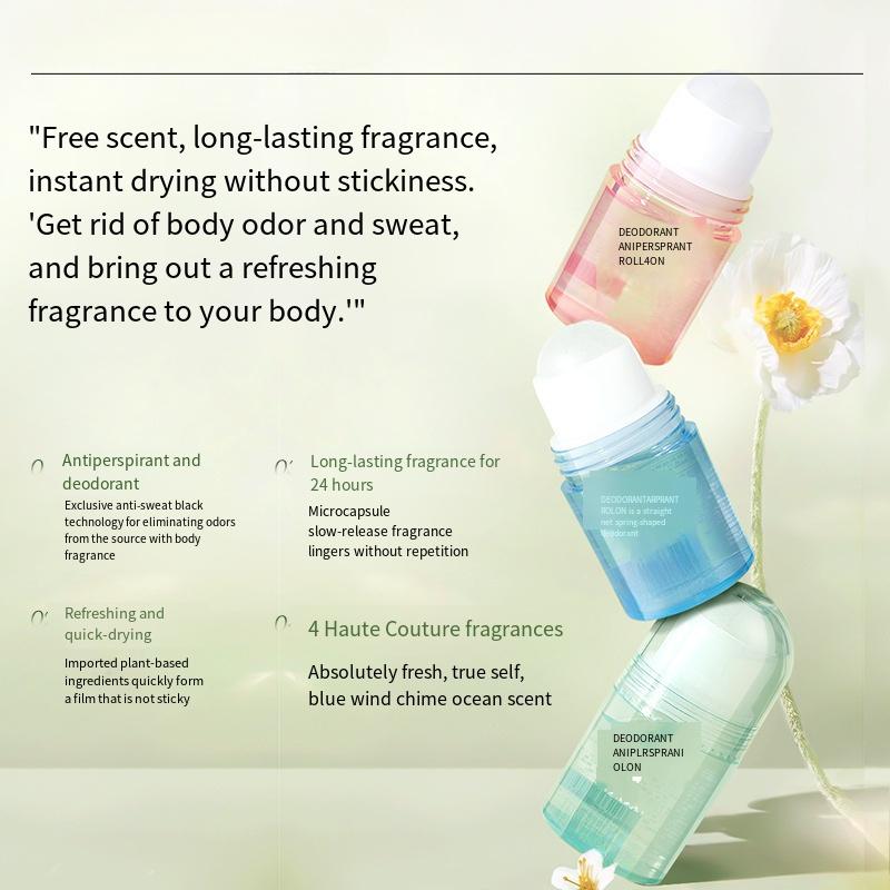1PC Walking Bead Antiperspirant Deodorant Refreshing Antiperspirant Net Taste Fragrant Non-sticky 20ml