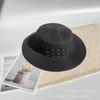 Small fresh letter webbing flat top straw hat female summer seaside photo shoot sun protection shade sand sun hat male