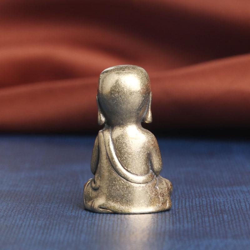 Messing Shakyamuni Boeddha Beeldje Bureau Ornament Nafu Boeddha Maitreya Boeddha Decoratie Antiek Koperwerk Groothandel