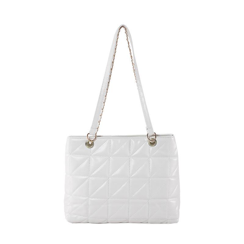 Fashionable Retro Pu Tote Bag With Chain Strap And Spacious Design For Everyday Use