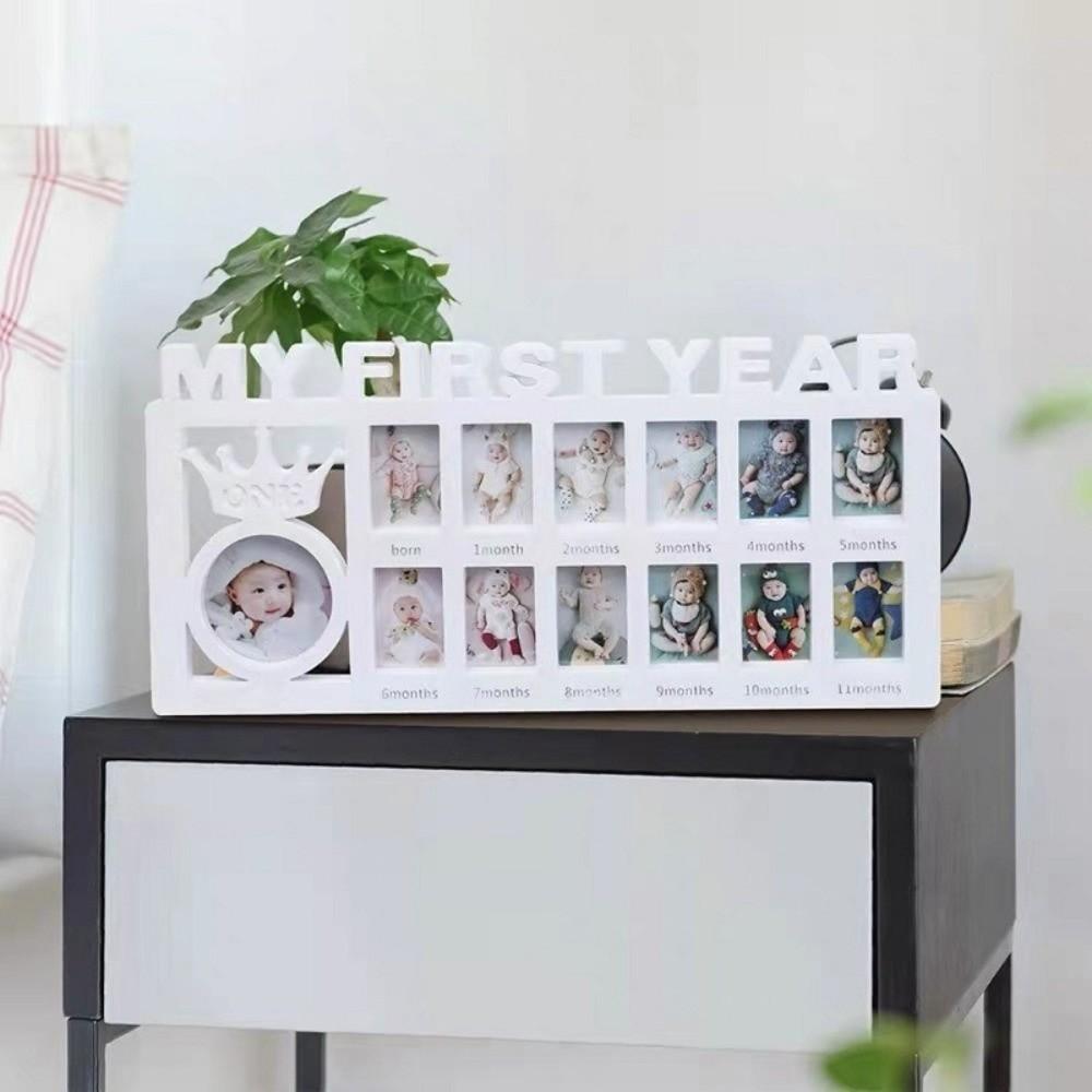 PP Newborn Photo Frame 0-12 Months Pictures Commemorative Album Cute Baby Keepsake Frame