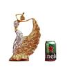 European Luxury Peacock Dancer Resin Ornament for Home and Wedding Decor