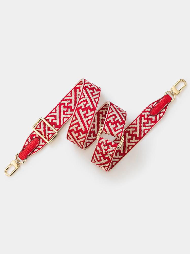 Snowflake Pattern Adjustable Wide Shoulder Strap Crossbody Handbag Strap in European and American Style