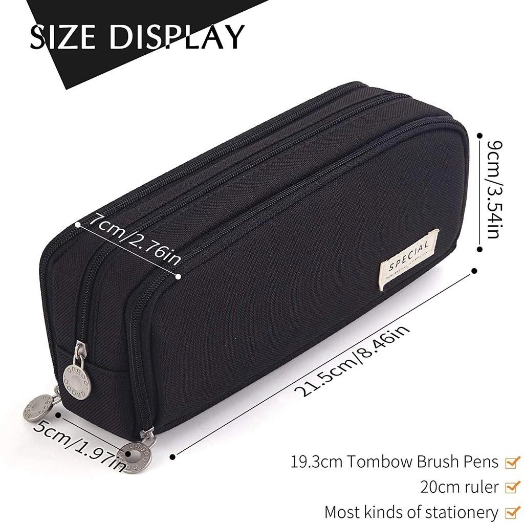 Pencil Case Large Capacity Pencil Pouch Portable Storage Bag Need Bag Office Stationery Organizer Sturdy Multifunctional Bag