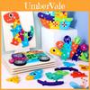 Puzzle 3D en bois avec chiffres, animaux et véhicules de dessin animé pour l'apprentissage et le développement cognitif des enfants