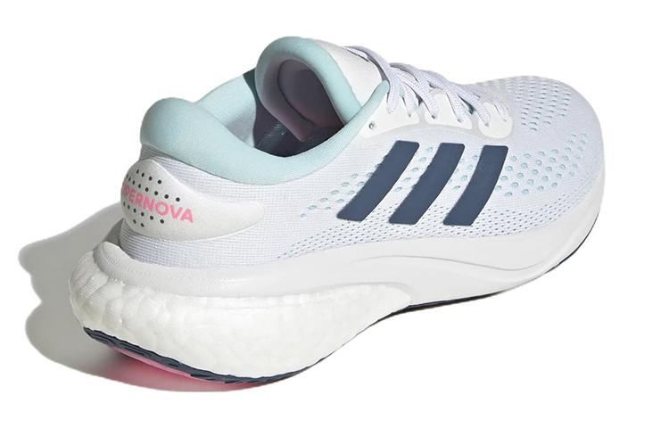 adidas Supernova 2 J Comfortable Abrasion Resistant Breathable Low Top Kids' Running Shoes White Blue GX9785