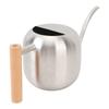 Watering Can Stainless Steel Long Spout Splash Proof with Wood Handle Plant Watering Can for